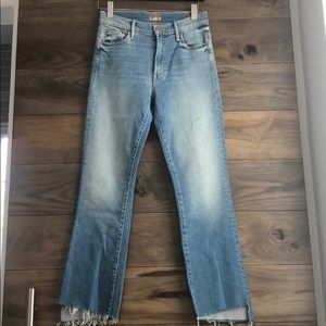 Mother Insider Crop Step Fray Jeans
